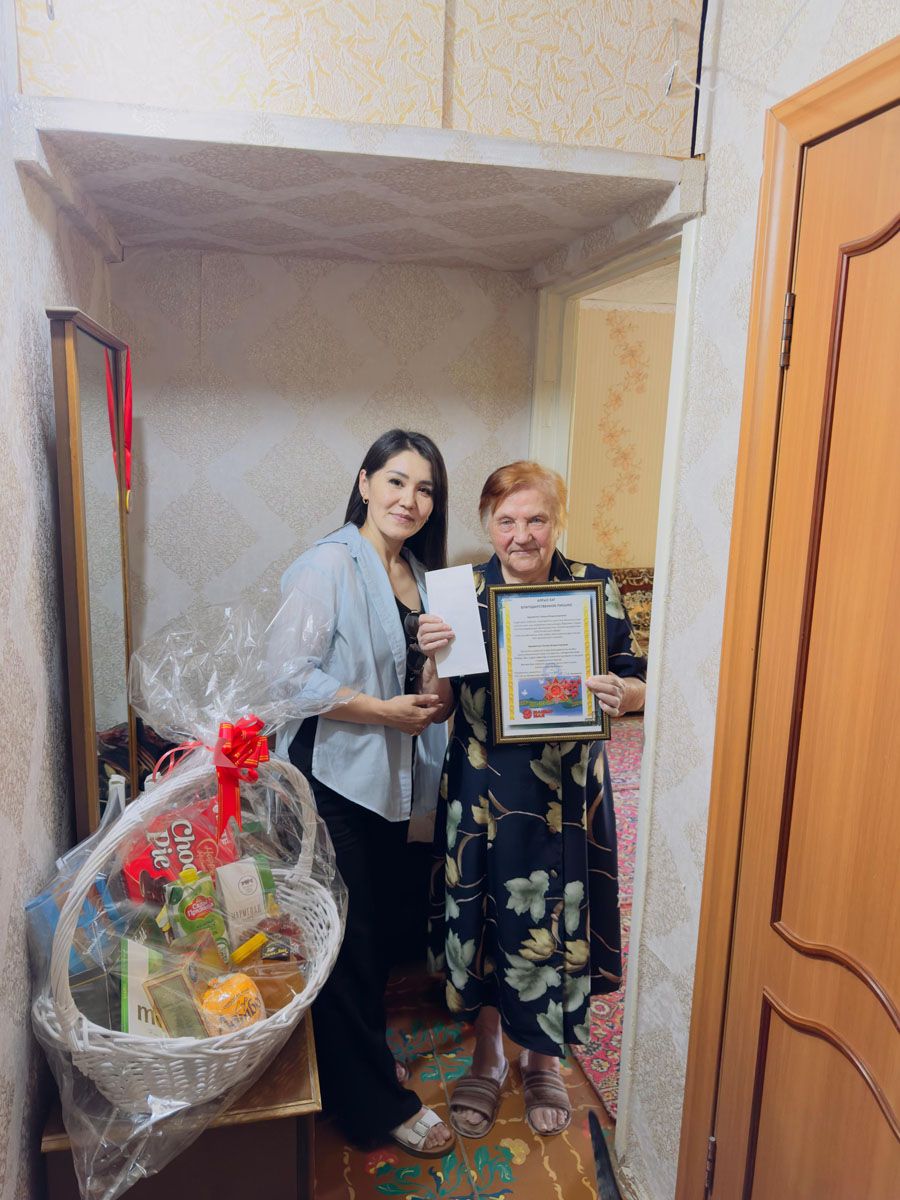 Память поколений: Сотрудники Усть-Каменогорской ТЭЦ поздравили ветеранов с Днем Победы